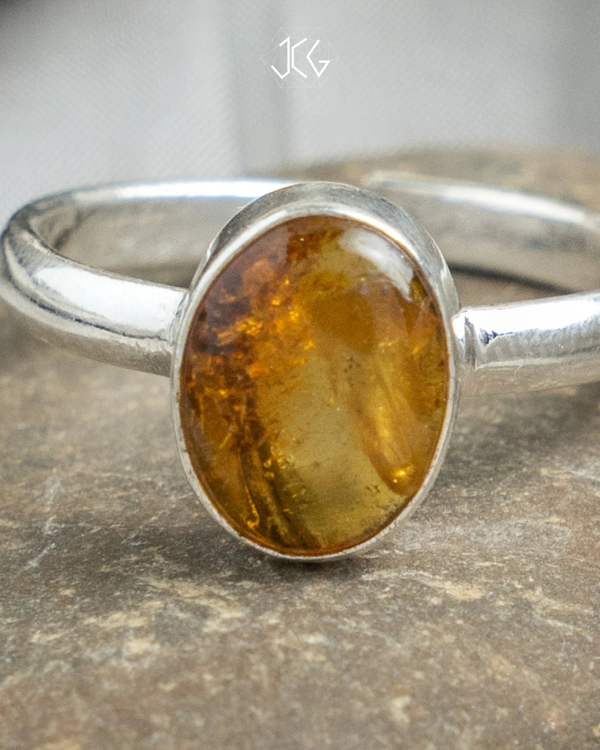 Amber Ring - Jaipur Crystal Gems